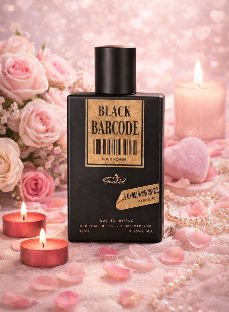 Orchid Perfume for Men 80ml Long Lasting Eau de Parfum – Fresh Woody Fragrance with Bergamot, Lemon, Cedar & Oakmoss – Black Barcode - Image 2